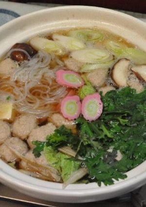 鶏団子鍋-レシピのメイン写真