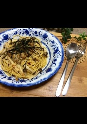 納豆とキノコのヘルシーパスタ-レシピのメイン写真