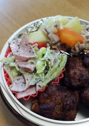 キャベツとハムのマヨサラダ-レシピのメイン写真