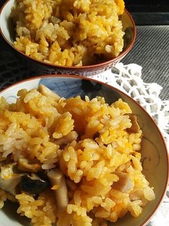 かぼちゃホクホク甘うま炊き込みご飯☆-レシピのメイン写真