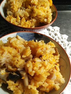 かぼちゃホクホク甘うま炊き込みご飯☆-レシピのメイン写真