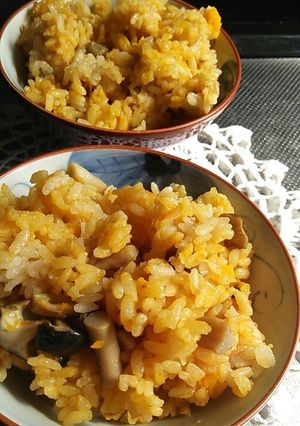 かぼちゃホクホク甘うま炊き込みご飯☆-レシピのメイン写真