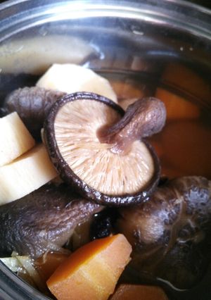 長芋を煮物で食べよう！干し椎茸と！-レシピのメイン写真
