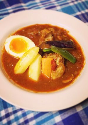 あっさりトマチキ♫ スープカレー-レシピのメイン写真