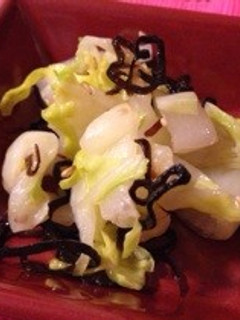 簡単!白菜の塩昆布和え-レシピのメイン写真