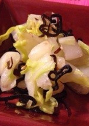 簡単!白菜の塩昆布和え-レシピのメイン写真