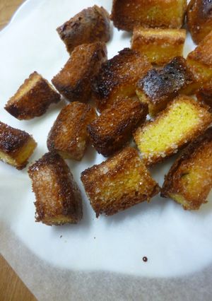 かぼちゃ入り食パンの耳で・シュガーラスク-レシピのメイン写真