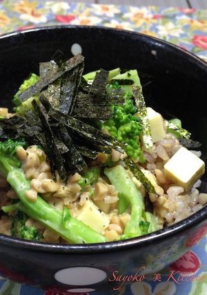 ブロッコリーの納豆チーズ丼-レシピのメイン写真