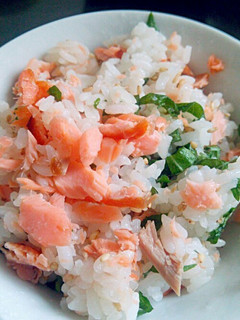お腹満足!鮭ごはん-レシピのメイン写真
