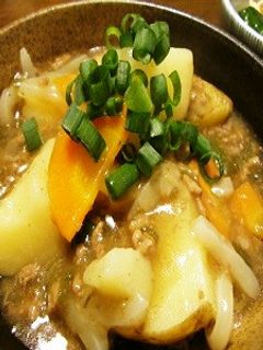 肉そぼろde新じゃがのそぼろあん❤-レシピのメイン写真