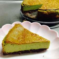 簡単＊*抹茶ベイクドチーズケーキ*＊-レシピのメイン写真