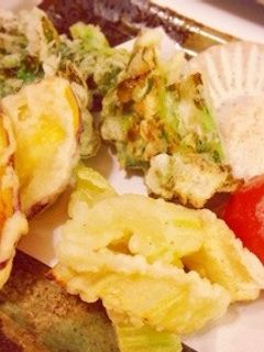 さつまいも.菜の花.セロリの天ぷら-レシピのメイン写真