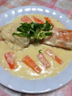 鮭の味噌クリーム煮-レシピのメイン写真