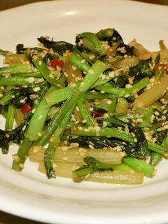 蕗と青野菜炒め-レシピのメイン写真