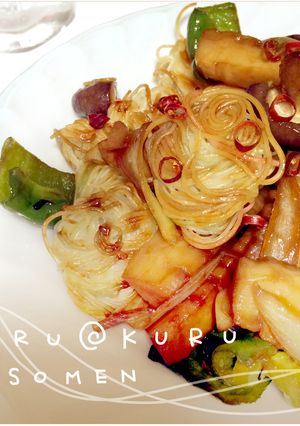カリカリdeくるくる๑そうめんの甘辛炒め-レシピのメイン写真