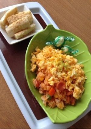 離乳食後期〜幼児 簡単オムライスランチ-レシピのメイン写真