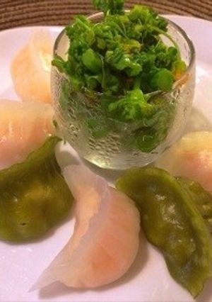 ＊モチプリッ 翡翠海老餃子＊-レシピのメイン写真