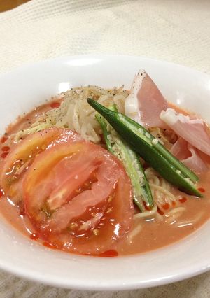 トマトジュースで簡単冷やしラーメン-レシピのメイン写真