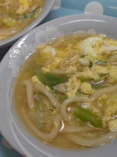 簡単夜食うどん-レシピのメイン写真