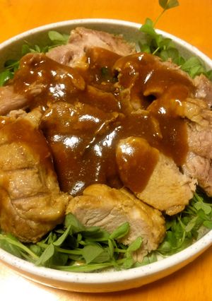 味噌ラーメンのスープの素でチャーシュー-レシピのメイン写真