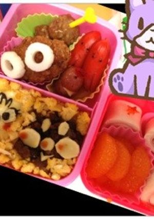 簡単そぼろアンパンマンメロンパンナちゃん-レシピのメイン写真