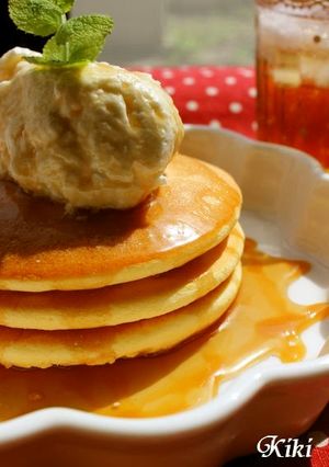 フワシュワ～♡スフレパンケーキ-レシピのメイン写真