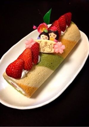 三色ロールケーキ☆-レシピのメイン写真