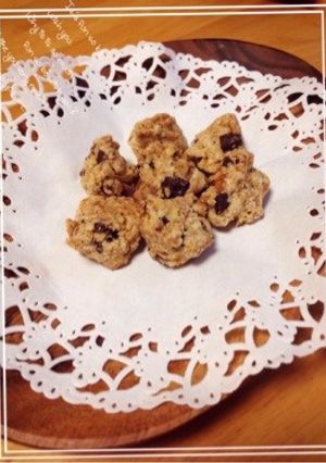 チョコとくるみのオートミールクッキー-レシピのメイン写真