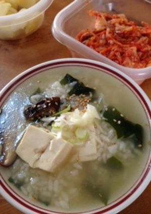 豆腐とワカメのクッパ-レシピのメイン写真