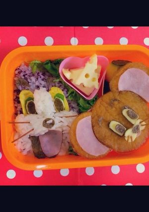 トムとジェリーキャラ弁-レシピのメイン写真