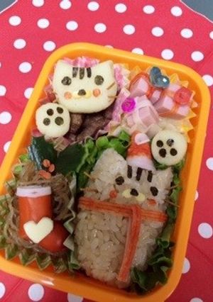 クリスマスキャラ弁-レシピのメイン写真