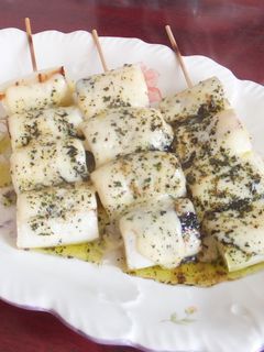 白ネギのバジルソースチーズ焼き-レシピのメイン写真