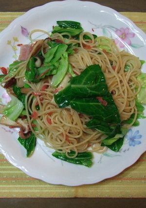 春キャベツと桜えびのパスタ-レシピのメイン写真