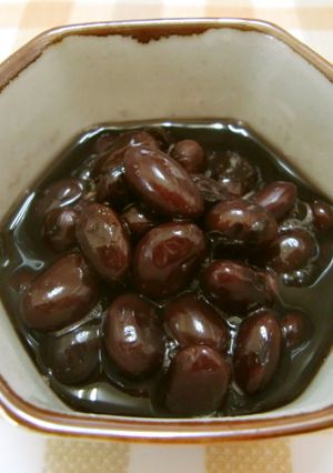 ★圧力鍋でヘルシーなふっくら＊黒豆煮＊♪-レシピのメイン写真