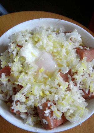 ランチョンミート丼-レシピのメイン写真