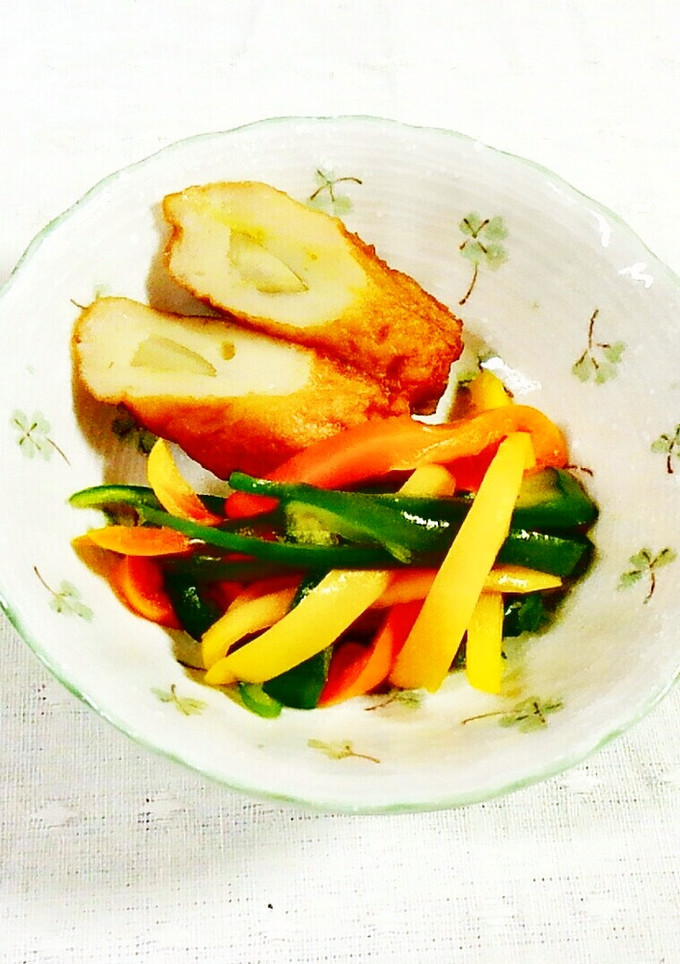 ピーマンと牛蒡天の煮物♪-レシピのメイン写真