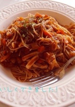 簡単!トマトイカ墨パスタ☻-レシピのメイン写真