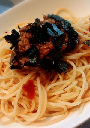 簡単！混ぜるだけ！納豆梅パスタ-レシピのメイン写真
