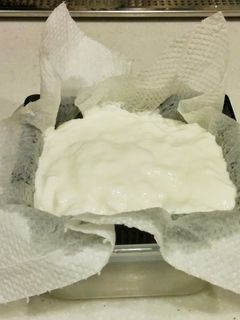冷蔵庫の低い棚でできる!水切りヨーグルト-レシピのメイン写真