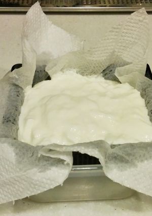冷蔵庫の低い棚でできる!水切りヨーグルト-レシピのメイン写真