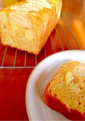 ふわふわ♡りんごパウンドケーキ-レシピのメイン写真