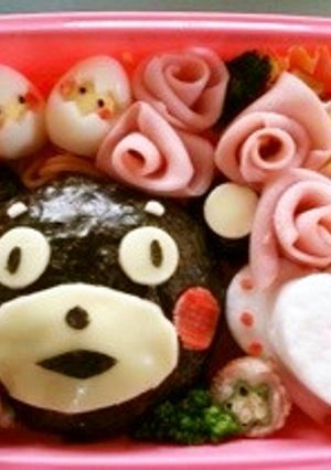 くまモンキャラ弁-レシピのメイン写真