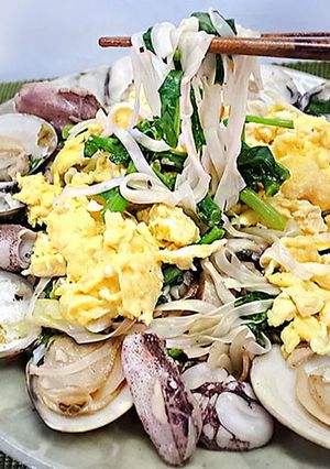【糖質0g麺】魚貝たっぷりパスタ-レシピのメイン写真