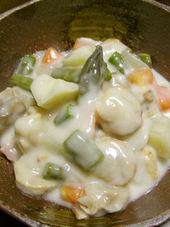 アスパラと帆立のクリーム煮-レシピのメイン写真