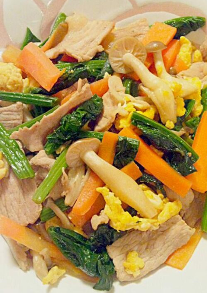 彩り野菜の豚玉炒め-レシピのメイン写真