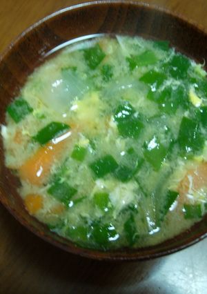 にらたまの味噌汁-レシピのメイン写真
