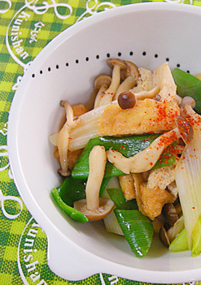 油揚げとシメジとねぎの煮物♪-レシピのメイン写真