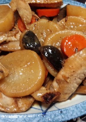 大根と鶏手羽の照り煮-レシピのメイン写真