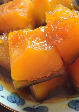 簡単!皮まで柔らかかぼちゃの甘煮❁-レシピのメイン写真