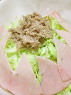 ☆ハムとツナ春キャベツサラダ☆シンプル♪-レシピのメイン写真